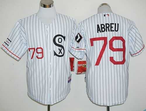Chicago White Sox #79 Jose Abreu White(Black Strip) Cooperstown Stitched Baseball Jersey,We sell and wholesale Chicago White Sox #79 Jose Abreu White(Black Strip) Cooperstown Stitched Baseball Jersey on line form chian!